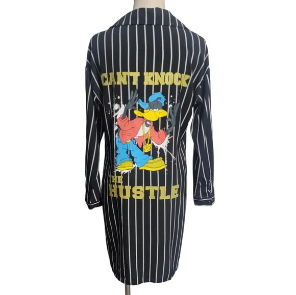 LOONEY TUNES* Striped Shirt - Picture 1 of 4